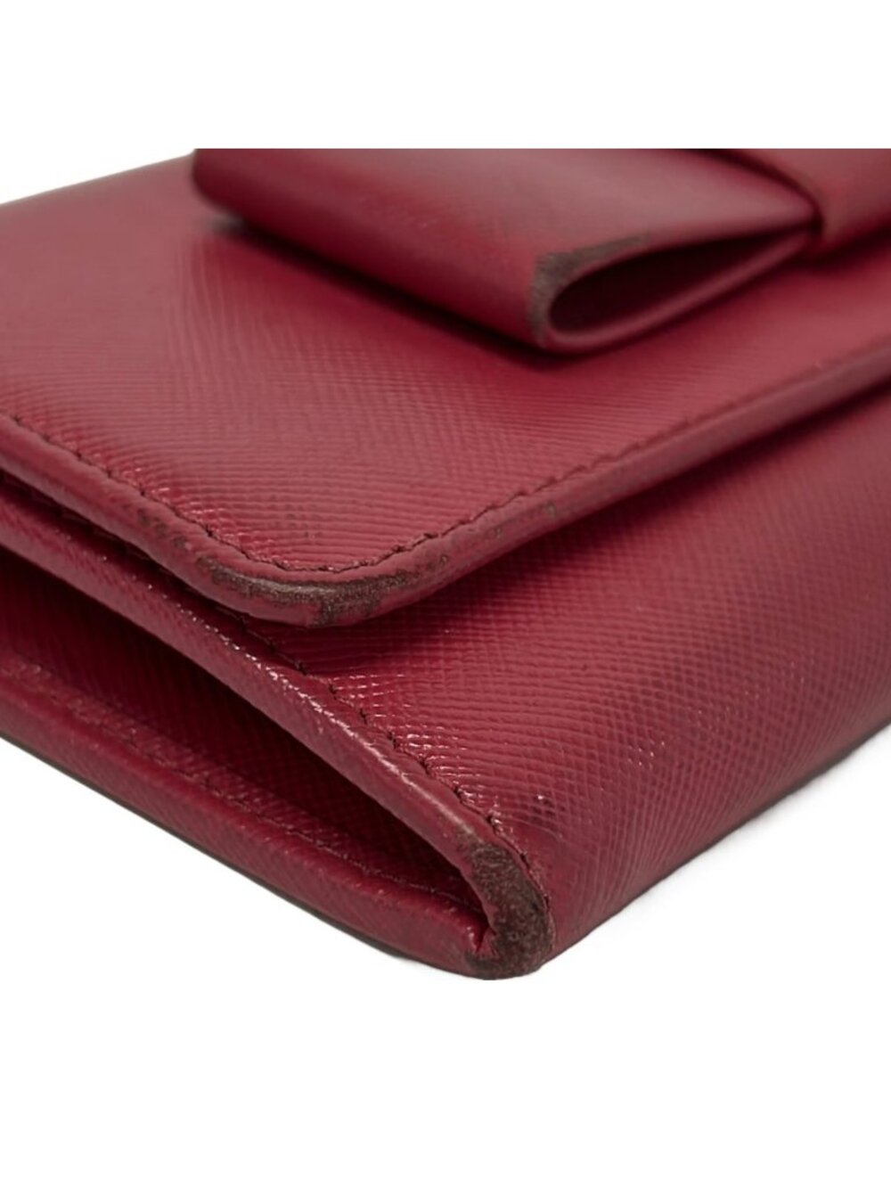 Prada Wallet Pink Ribbon Leather - Picture 8 of 9